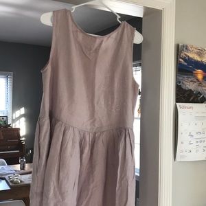 Not Perfect Linen smock dress